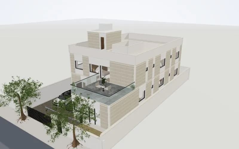 1 Kanal house design in 3D: Courtyard home · 6 bedrooms