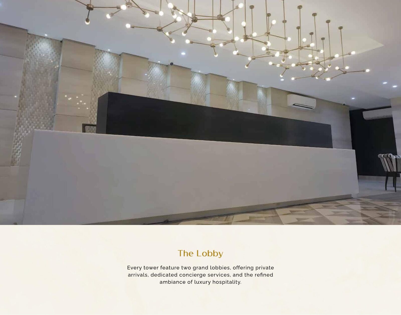 Grand double-height lobby, The Arkadians